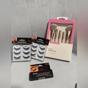 Luxe Makeup Brush Set and False Eyelashes